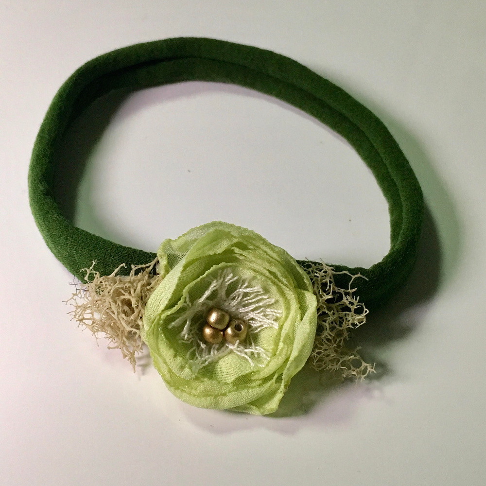 Chiffon Floral Nylon Headband Newborn